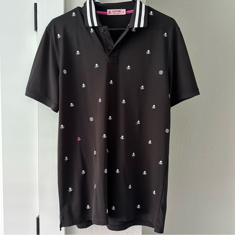 G/Fore - Black Men’s Skull Golf Polo
